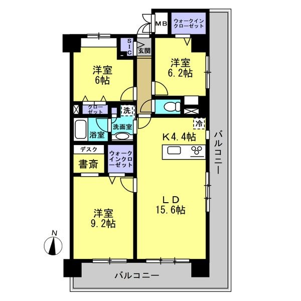 ☆３ＬＤＫ＋ＤＥＮ（書斎）☆