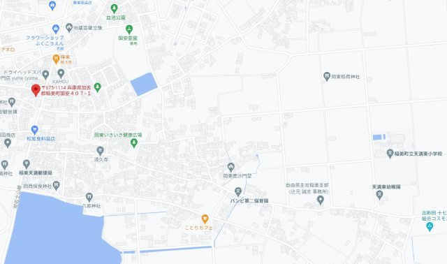 加古郡稲美町国安　中古戸建の地図|天満東小学校、稲美中学校