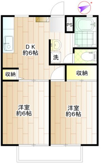 【間取り】 | パールハイム | 東向きで朝日をたっぷり浴びることができます