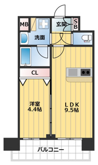 【間取り】 | プレサンス大阪天満リバーシア