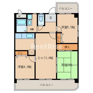 クオーレ佐千原の間取り|間取り図