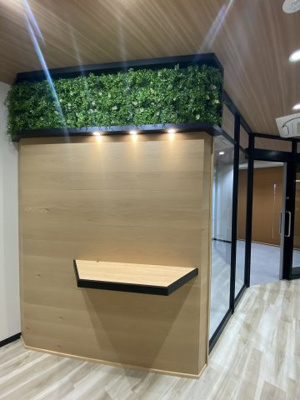 【エントランス】 | イデア南麻布ビル | グリーンが印象的なエントランスです。