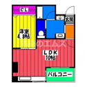 【間取り】 | Ｓ－ＦＯＲＴ筑紫通りの間取り