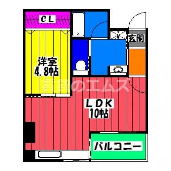 【間取り】 | Ｓ－ＦＯＲＴ筑紫通り | Ｓ－ＦＯＲＴ筑紫通りの間取り