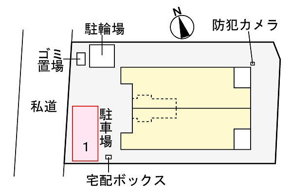 フジマーレⅡの区画図