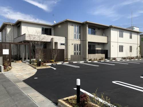 倉敷市西中新田のアパートの外観