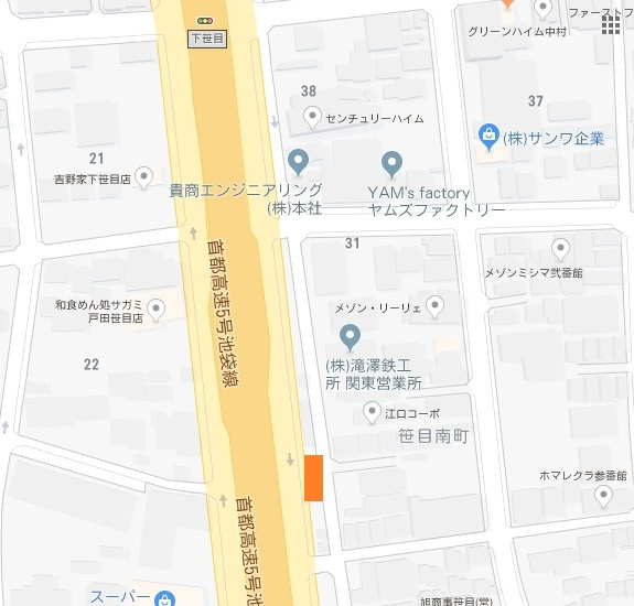 ＥＳパーキングの地図