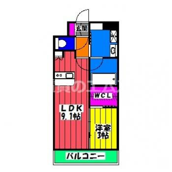 【間取り】 | サニークレスト東比恵Ⅱ | サニークレスト東比恵Ⅱの間取り