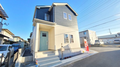 【外観】 | ブルーミングガーデン牛久市南４丁目４期（全１棟） | ご購入までの流れ、住宅ローンのこと、保険のこと、住まいの全てを見て・聞いて・相談できる！リブパートナーズでは、お客様のご要望に真摯に耳を傾け情報をより迅速にお届けします！些細な事でもお話下さい。