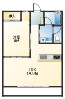 金田マンションゆきらの間取り