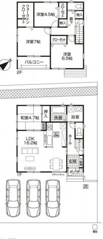 第2天白区土原　全2棟 2号棟＜仲介手数料無料＞高坂小・久方中　新築一戸建て