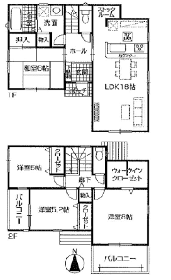 第2北区如意 全3棟　2号棟＜仲介手数料無料＞如意小・楠中　新築一戸建て