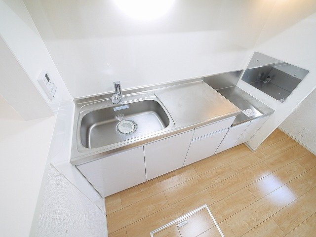 ＤＫⅡのキッチン|コンパクトなキッチンで掃除もラクラク