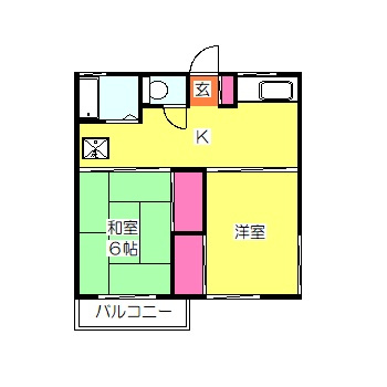 コーポ原の間取り