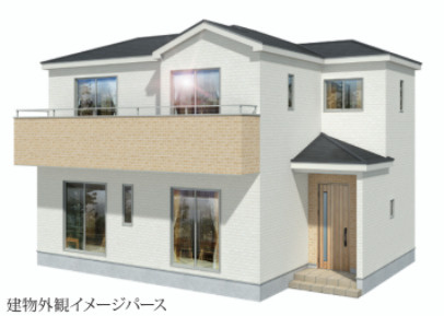 グラファーレ　岡山市北区大井の外観パース