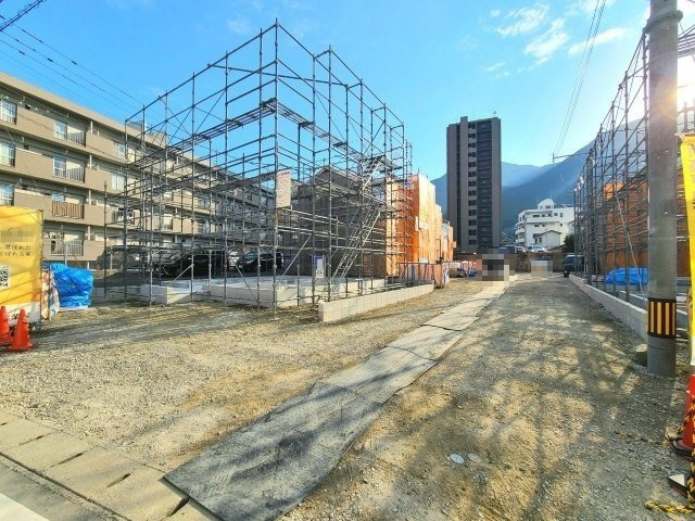 -sun court-サンコート-小倉北区黒原3丁目の前面道路含む現地写真|現地撮影　撮影日　R4,2,11【-sun court-サンコート-小倉北区黒原3丁目15号地】
