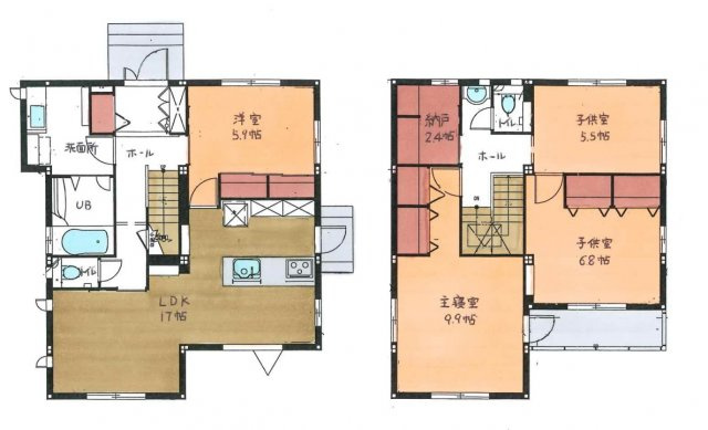 【間取り】 | 駿河区下川原南　中古戸建