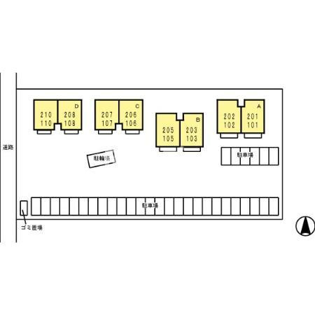 フローラティＡ・Ｂ Ａの区画図