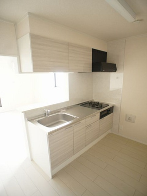 【キッチン】 | ラウレア | システムキッチン2口コンロ付きです♪