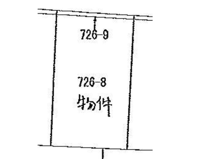 藤岡市立石　土地780の土地図