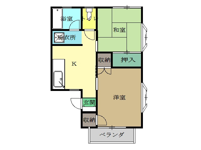【間取り】 | コーポ森笠Ｃ棟