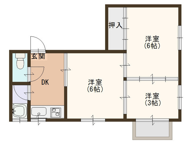 【間取り】 | パルミエール岸里