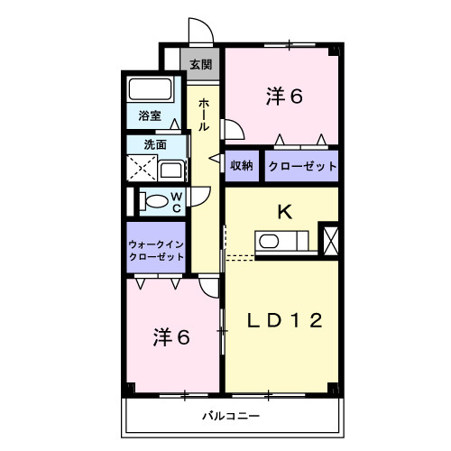 ソレアードⅡの間取り