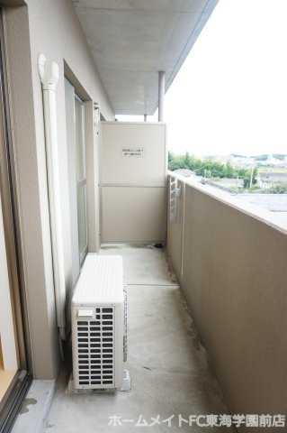 熊本市北区八景水谷１丁目の賃貸マンションのバルコニー