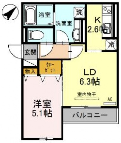 モメント　ブリーシュフルの間取り