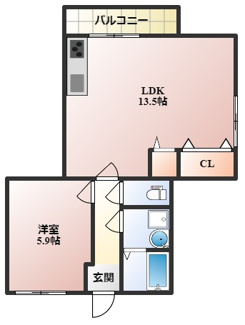 【間取り】 | ヴォーン千里園