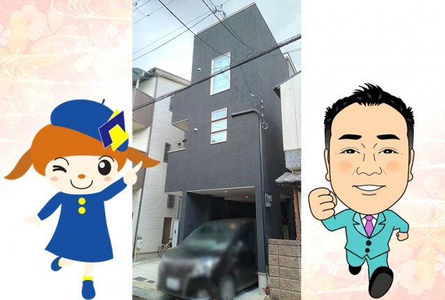 堺市南区和田東　一戸建の外観|平成30年築　収納スペース豊富な3階建て　ルーフバルコニーあり