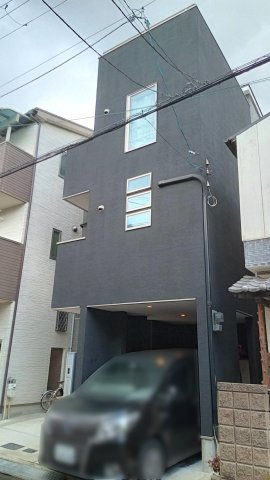 堺市南区和田東　一戸建の外観|3階の上にルーフバルコニーがあります（2021年12月撮影）
