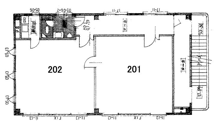 谷川ビルの間取り|募集は201号室です