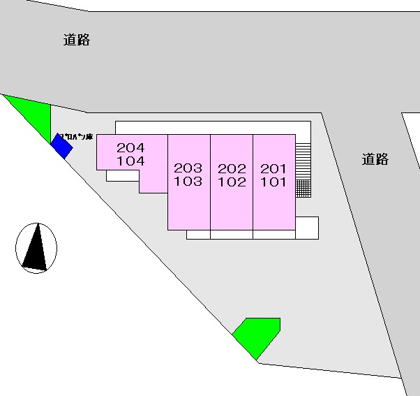 サニーホームハザマの駐車場|駐車場