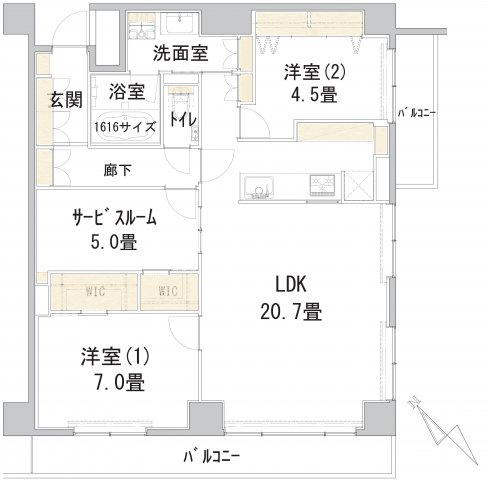 【間取り】 | ライフコア押上 3F | リノベーション後の間取りです。こだわりを持って作成しています。2021年12月リノベーション完成です。