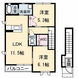 【間取り】 | ＭｅｒｒｙーＹ・Ｔ　Ａ棟