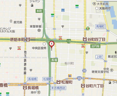 【地図】 | スワンズシティ堺筋本町