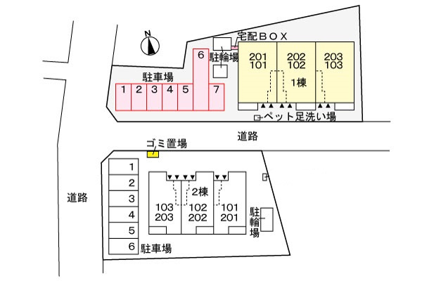 プランドール スギ Aの区画図