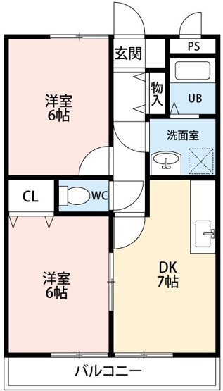 【間取り】 | ネイ・クレストI