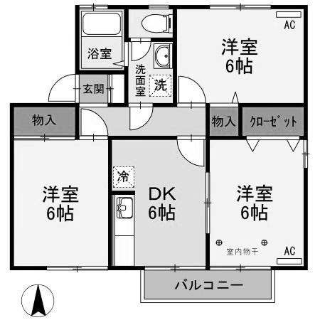 【間取り】 | ヴェルフィーユA