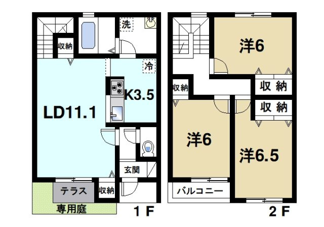 アゼリアの間取り|部屋数に余裕があるので家族で快適に生活ができます