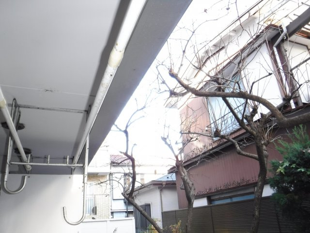 パールホワイトのバルコニー