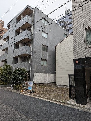 石原３丁目　建築条件なし整形地の外観|南西側から見た現地