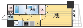 【間取り】 | S-RESIDENCE Hommachi Marks | 2号タイプは反転