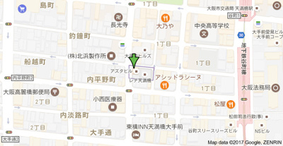 【地図】 | サニーハウス天満橋