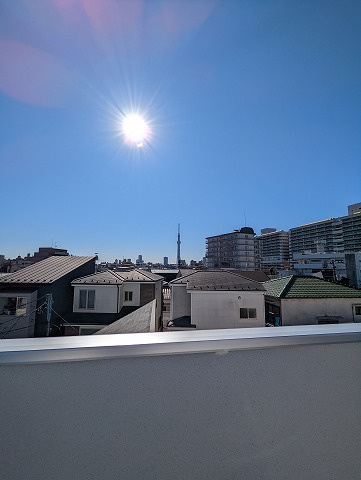 アーベインシティ墨田２の展望|ルーフバルコニーからの眺望