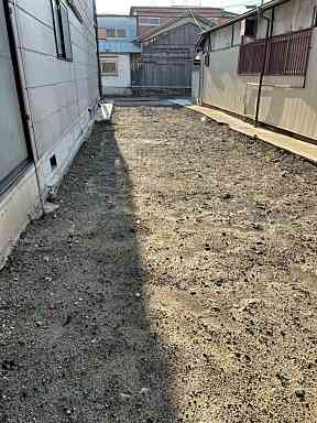 下坂部2丁目30-4青空ガレージ一括貸土地の外観|奥側から出入口