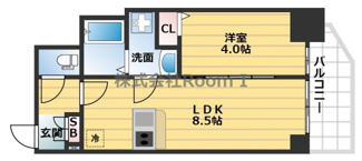 【間取り】 | プレサンス北浜オリジン