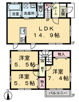 【間取り】 | ディアマーシュ