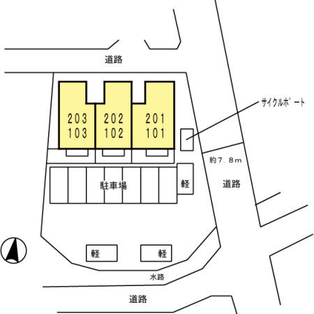 プレジール清楽【キャッシュバック対象】の区画図